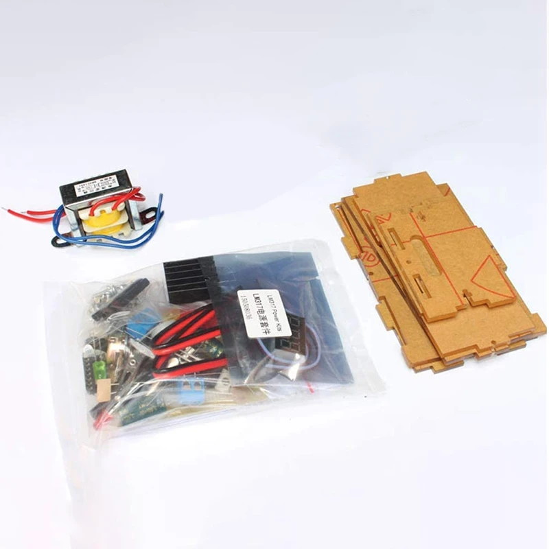 LM317 1.25V-12V Continuously Adjustable Regulated Voltage Power Supply DIY Kit