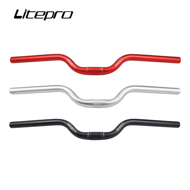 Litepro Bicycle Aluminum Alloy Handlebar 25.4*580MM Bike M-type Comfortable Handlebar For Folding Riding Accessories