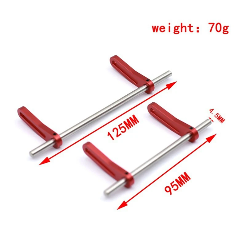 RC Car Upgrade Adjustable Front And Rear Bumpers Kit For 1/10 SCX10 TRX4 LCG RC Car Upgrade Parts Red