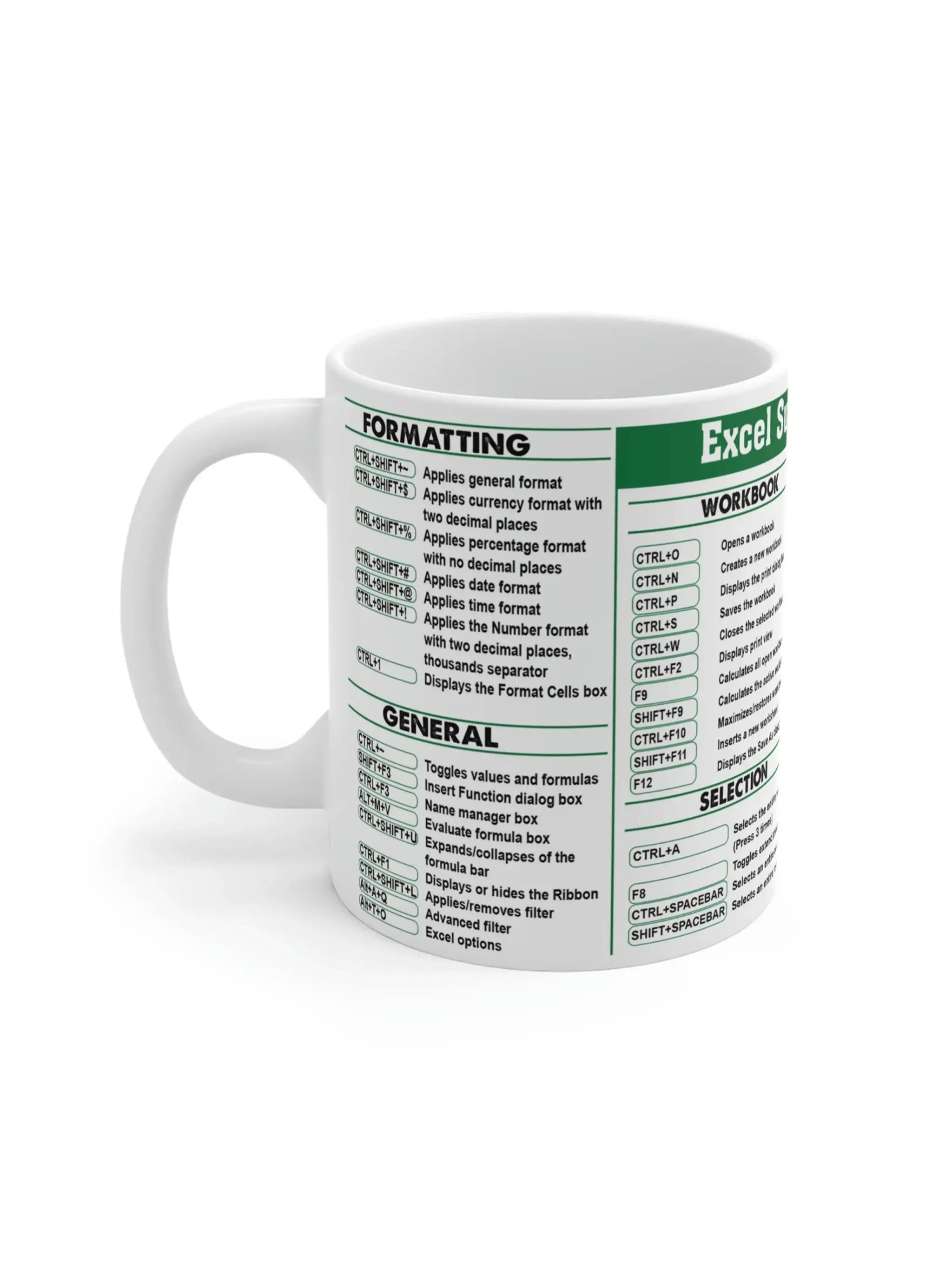 

Ceramic Coffee Mug Tea Cup Accountant Financial Accounting Excel Shortcut Key American Style Pure Color Birthday Gift Cup