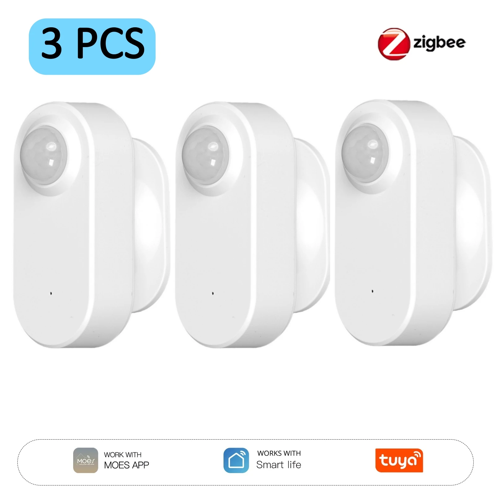 MOES Tuya ZigBee Smart Radar 24GHz mmWave Draadloze menselijke aanwezigheid PIR-sensor App Remote Monitoring Bewegings- en bewegingsloze detectie