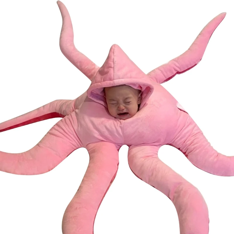 Plush Octopus Baby Cosplay Costume Toy Wearable Plush Props