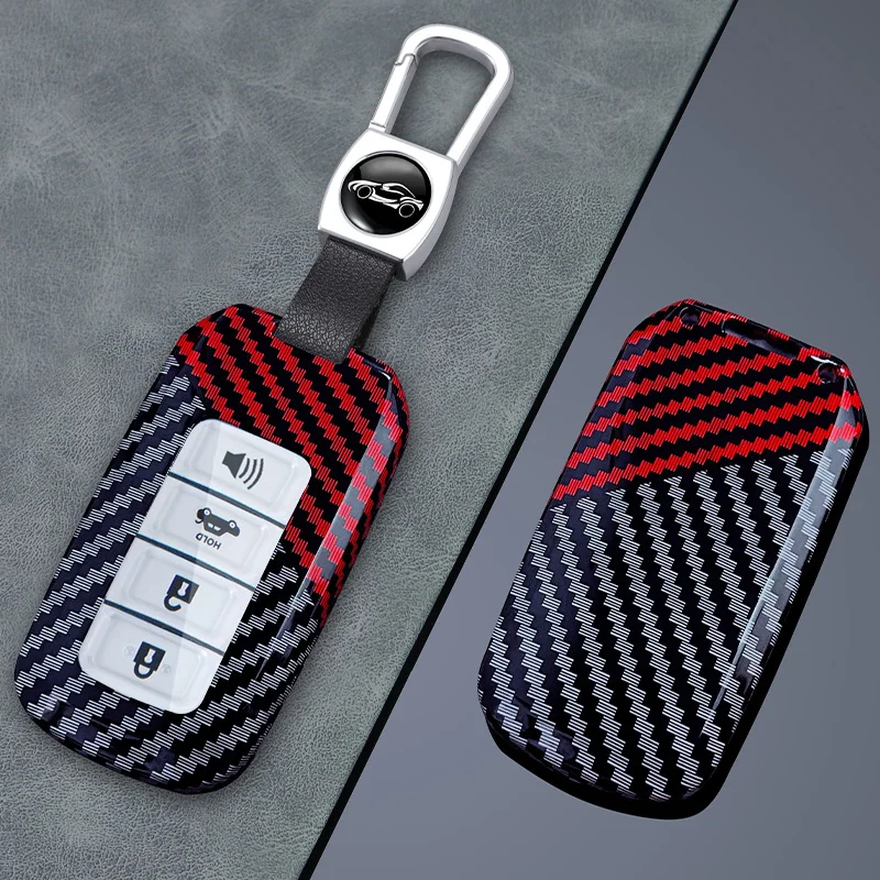 

2/3/4 Buttons For Toyota Avalon Camry RAV4 Corolla Highlander Auris Yaris Carbon Fiber Car Key Fob Case Cover Keychain Holder