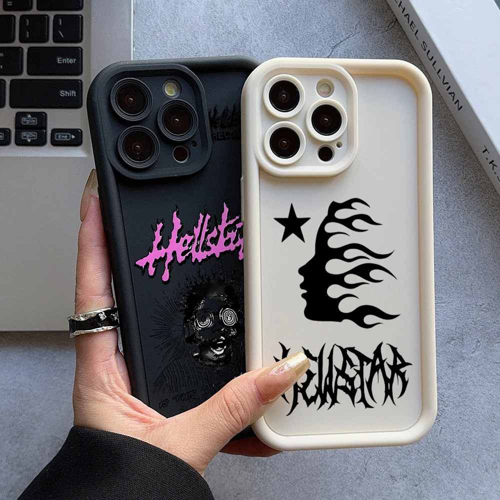 H-HellstarS Fashion Logo Phone Case for Xiaomi Redmi Note 15 14 13 12 11 10 Pro Plus 14C 13C 12C 10C Trubo 4 4G 5G Soft Cover view 2