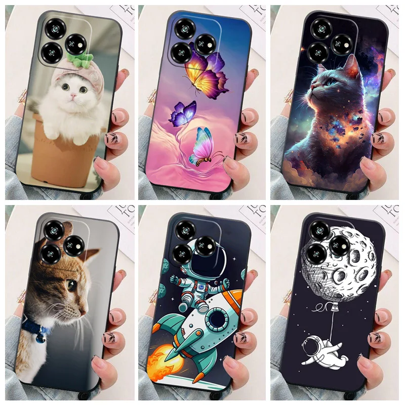 Para zte axon 60 lite caso axon50 lite lâmina v60 vita v50 inteligente à prova de choque macio silicone capa traseira para zte lâmina v60 design caso