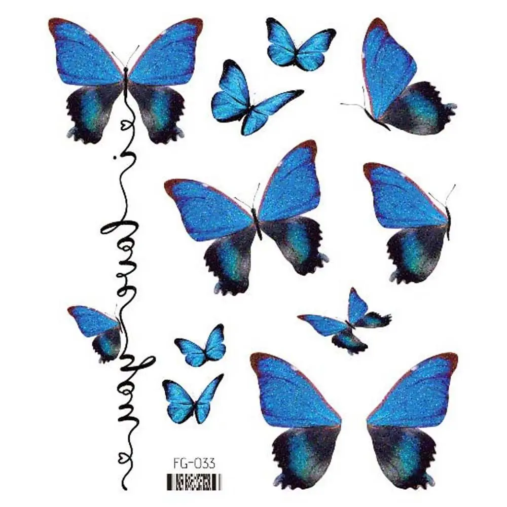 

Moon Glitter Butterfly Wrist Neck Face Butterfly Tattoo Stickers Flowers Tattoo Stickers Wings Fake Tattoo Temporary Tattoos