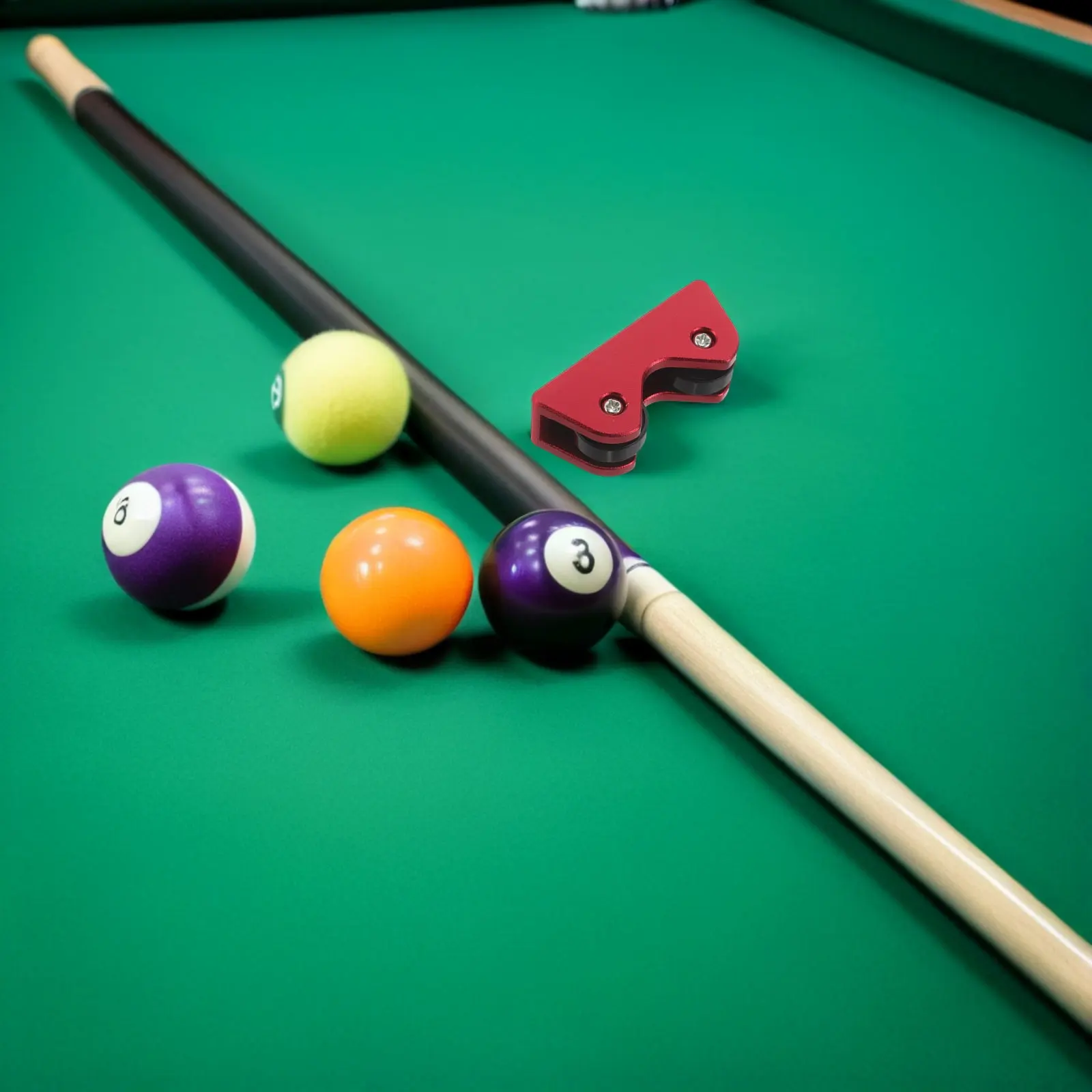 

2Pcs Pool Cue Straightness Checker Roller Red Billiard Cue Calibration Tool Snooker Stick Test for Billiards Practice