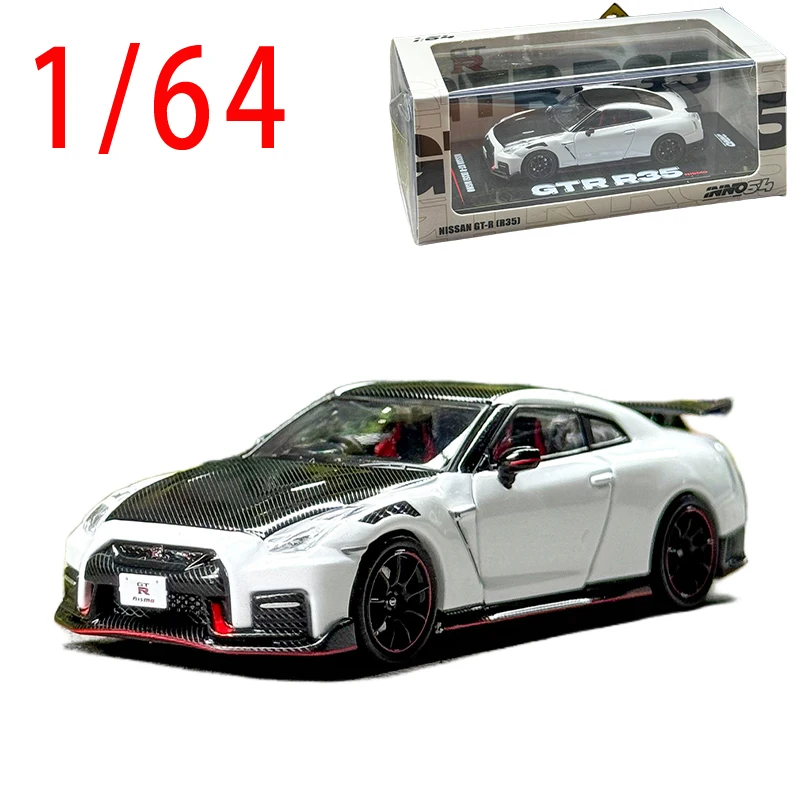 

INNO Diecast 1/64 Scale NISSAN GT-R R35 NISMO Sports Car Model Alloy NISSAN GT-R R35 Car Model Static Ornament Toys for Boy