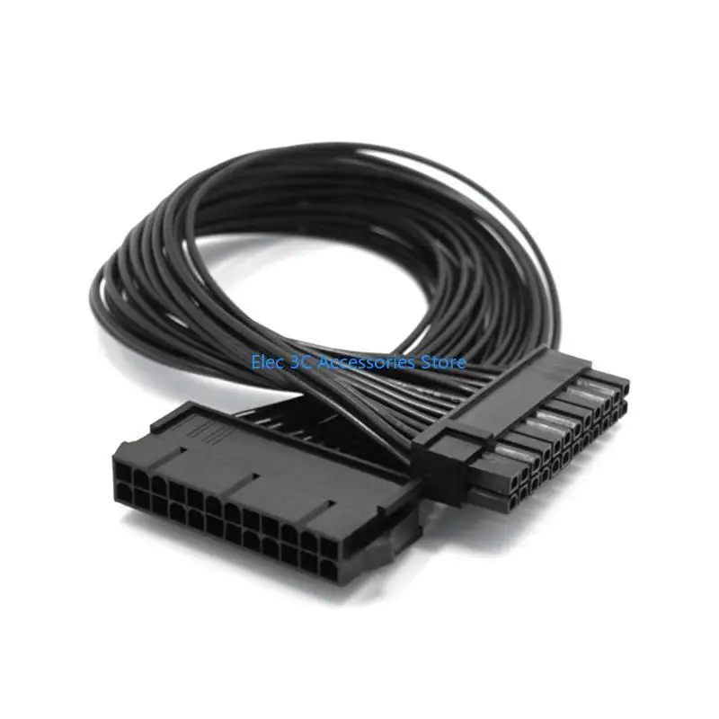 Y51A GPU Power Supply Extension Cable ATX 24Pin Male to 24Pin (20+4) Female Connector