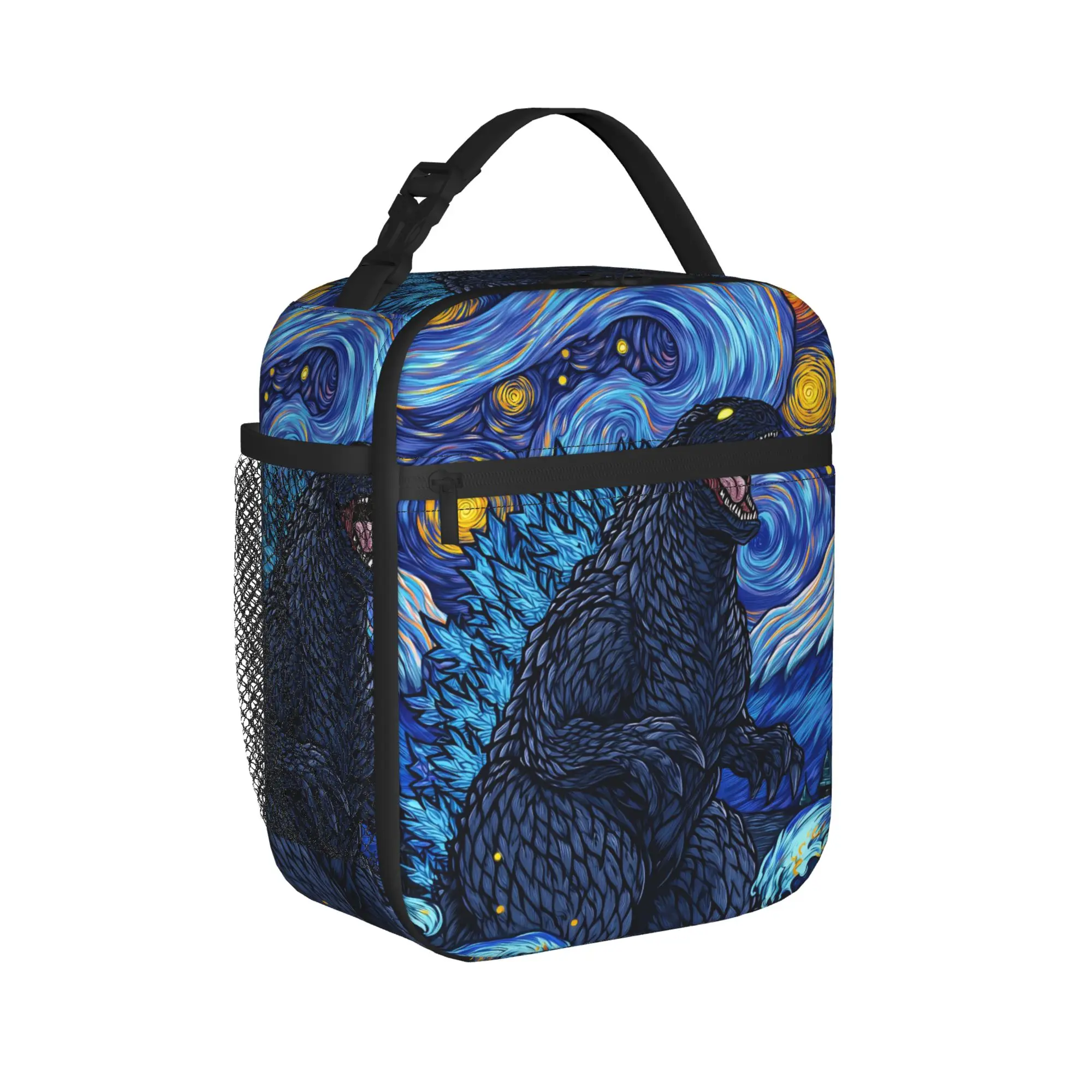 Monster G-Godzillas Thermal Insulated Lunch Bag for School  Portable Food Bag Container Thermal Cooler Lunch Box