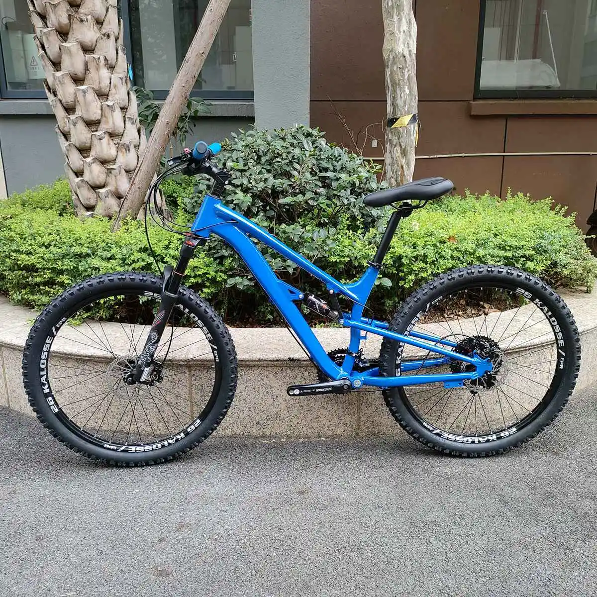 Kalosse Full Suspension   26/27.5 Inches  Mountain  Bike  30 Speed   26*17 Mountain Bicycle  Hydraulic  Brakes