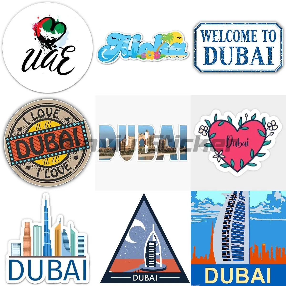 

Dubai Country Flag Vinyl Motorcycle Car Styling Decal PVC Helmet Decals Stickers Truck Stickers Camper Decals