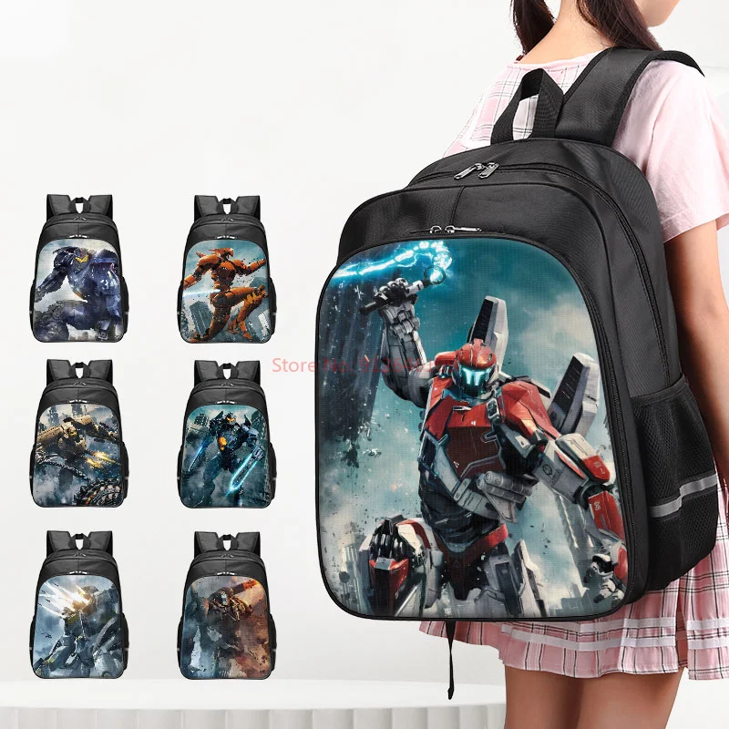 Pacific Rim Children's Backpacks Cartoon Characters Large-capacity Student Schoolbags Leisure Ultra-light Waterproof Boy Gifts