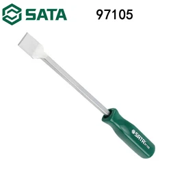 Sata 97105 Stainless Steel Thickened Scraper Cleaning Shovel Paint Putty Plastic Handle Extended Scraper