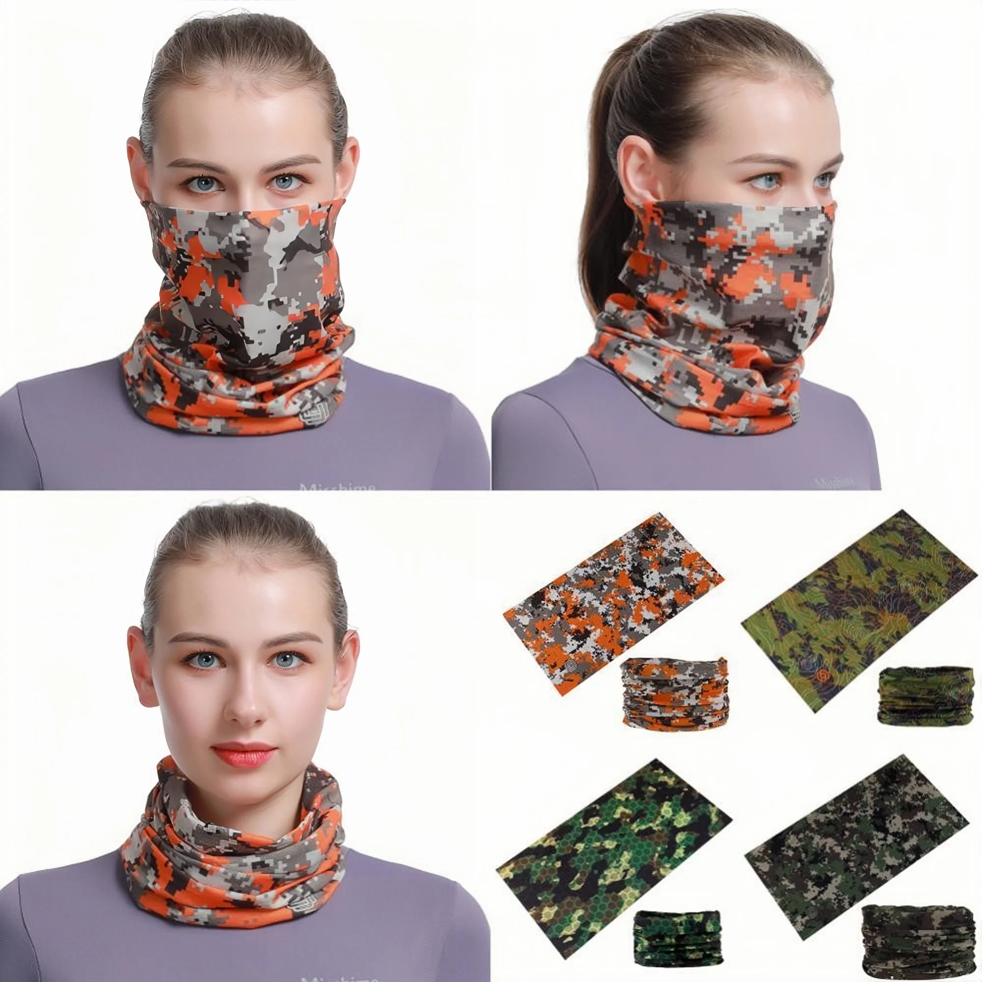 

Tactical Mask Camouflage Bandana For Women Men Magic Seamless Headbands Cycling Balaclava Deporte Head Scarf Sports Maks Male