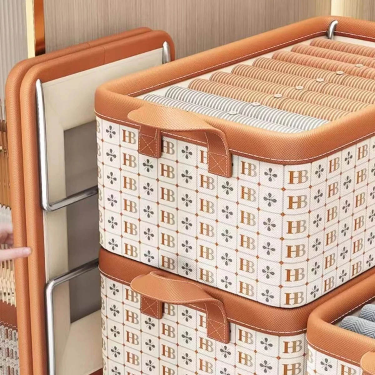 منظم الملابس القابل للطي، خزانة الملابس، منظم تخزين السراويل، منظم الأدراج، تخزين الألعاب