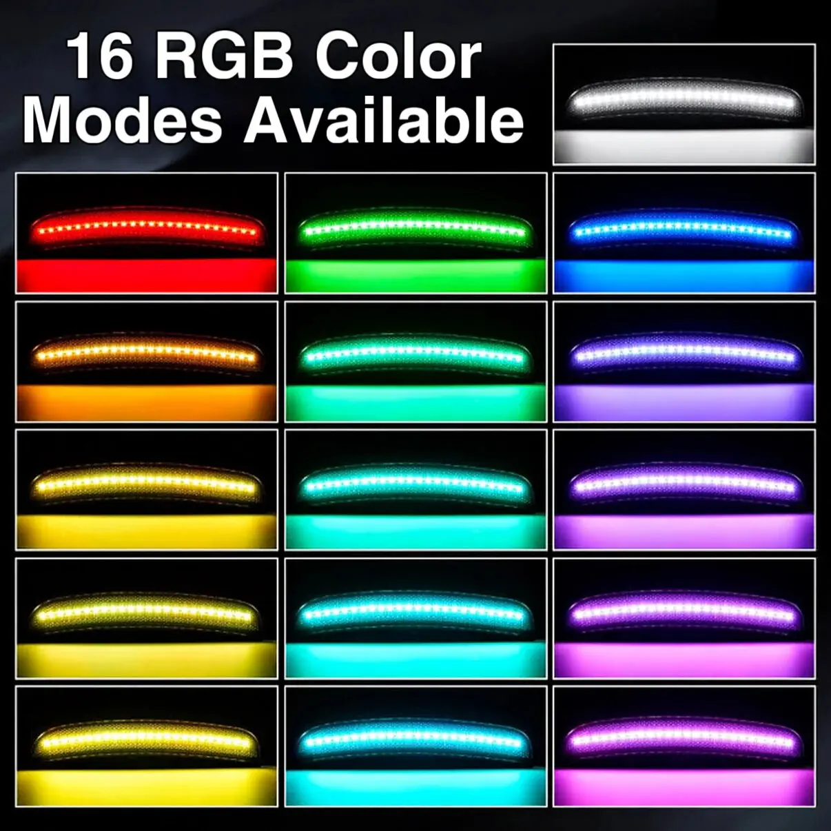 Color Changeable Front Fender LED Side Marker RGB Light For Dodge Durango 2021-2025 Car Styling Accessories