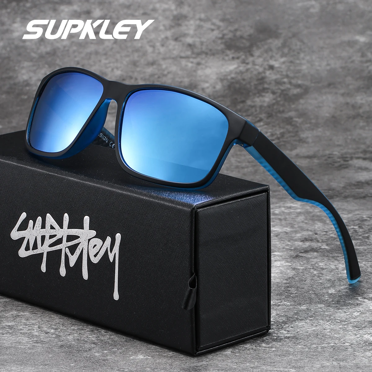 SUPKLE 1 قطعة نظارات شمسية نسائية عصرية رائعة ترتدي عدسات مريحة عالية الدقة مجال رؤية واضح نظارات رجالية مستقطبة #1
