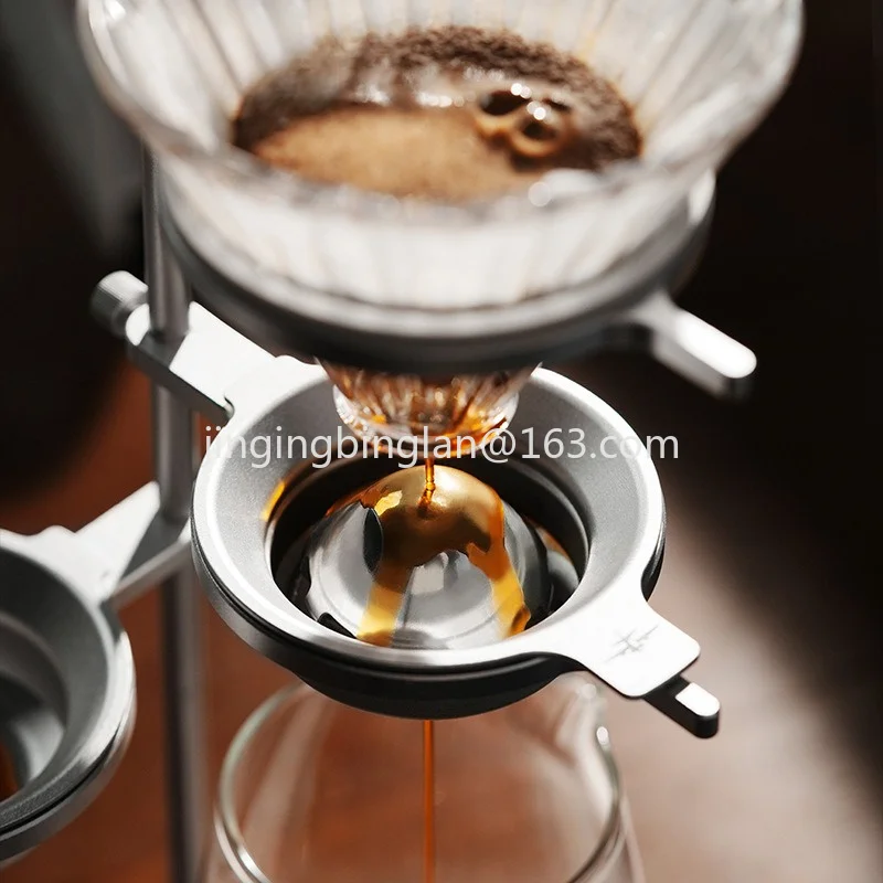 2026 New Hand Brew Coffee Ice Hockey Stand Aluminum Alloy Adjustable Filter Cup Holder