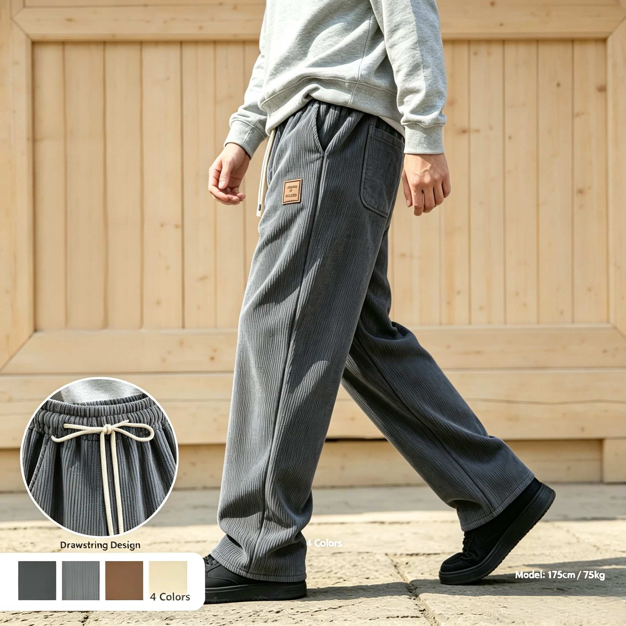 Herren Composite-Fleece Freizeithose, Kältehose, Arbeitskleidung, Jogginghose und Sweatpants für Männer – Detail 12