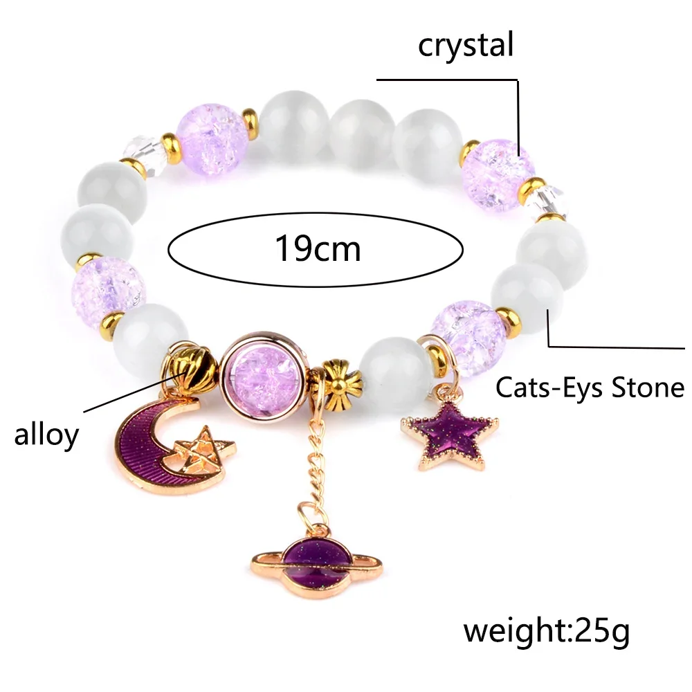 Lucky Popcorn Crystal Bracelet New Korean Daisy Flower Multicolor Glass Beads Bracelets For Women Girl Jewelry Lovely Gift