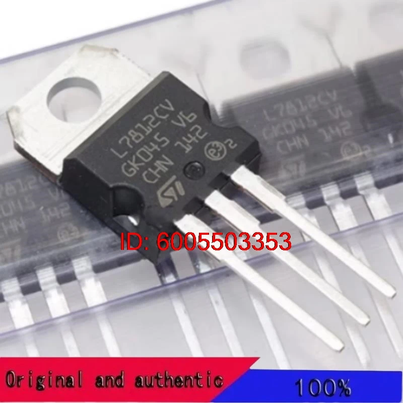 10PCS/L7812CV-DG L7812CV TO220 Original Genuine Goods in Stock