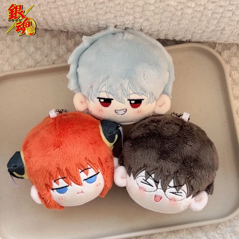 Anime Gintama 8cm Nunu Plush Pendant Dolls Kagura Gintoki Shinpachi Kamui Okita Sougo Mini Dango Character Plush Toy Fans Gifts