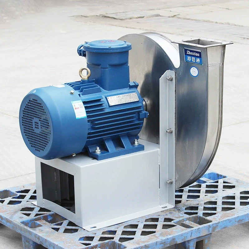 الفولاذ المقاوم للصدأ للصناعات المعدنية ارتفاع درجة الحرارة مروحة الطرد المركزي المداخن الغاز Denitrification منفاخ الضغط العالي الصناعي #4