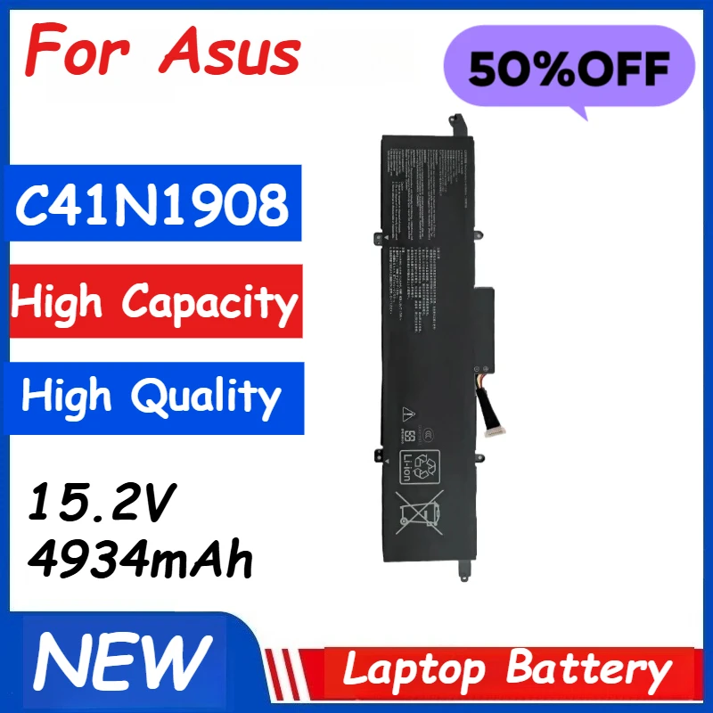 

Laptop Battery C41N1908 15.2V 75Wh 4934mAh For Asus Rog ZEPHYRUS GA401IU GA401QC GA401QE GA401IV GA401II GA401IHR High Quality