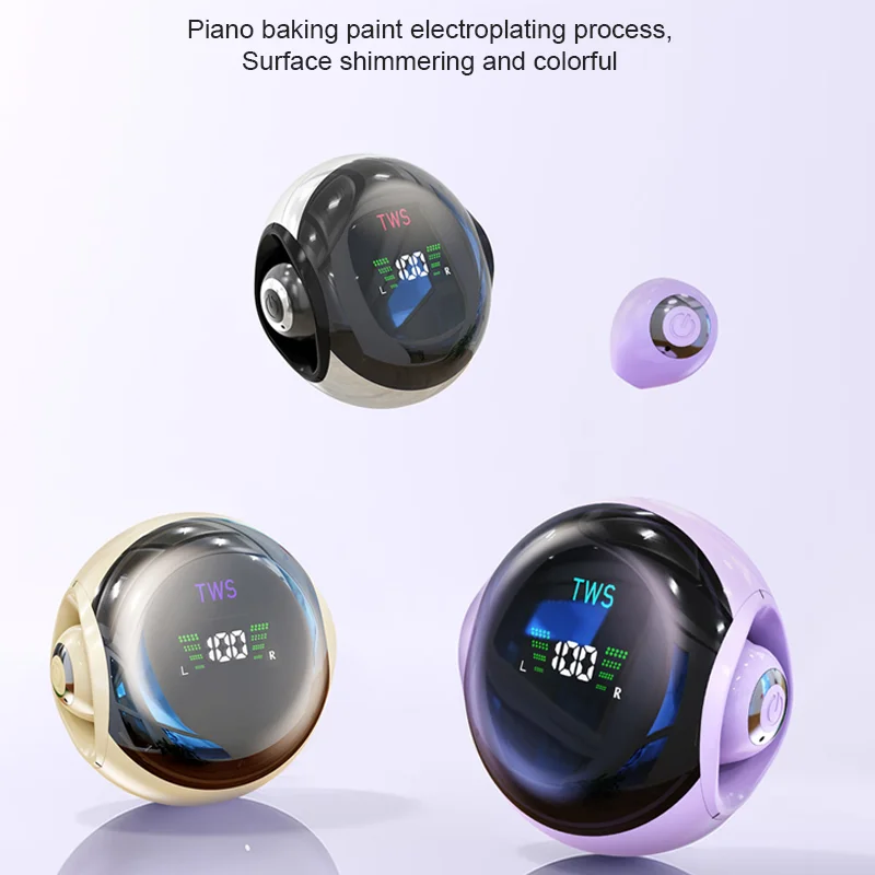 2024 New Sleep Wireless Bluetooth 5.3 Mini Earphones Magnetic Portable TWS Noise Cancellation Hifi Headphones For IOS Android