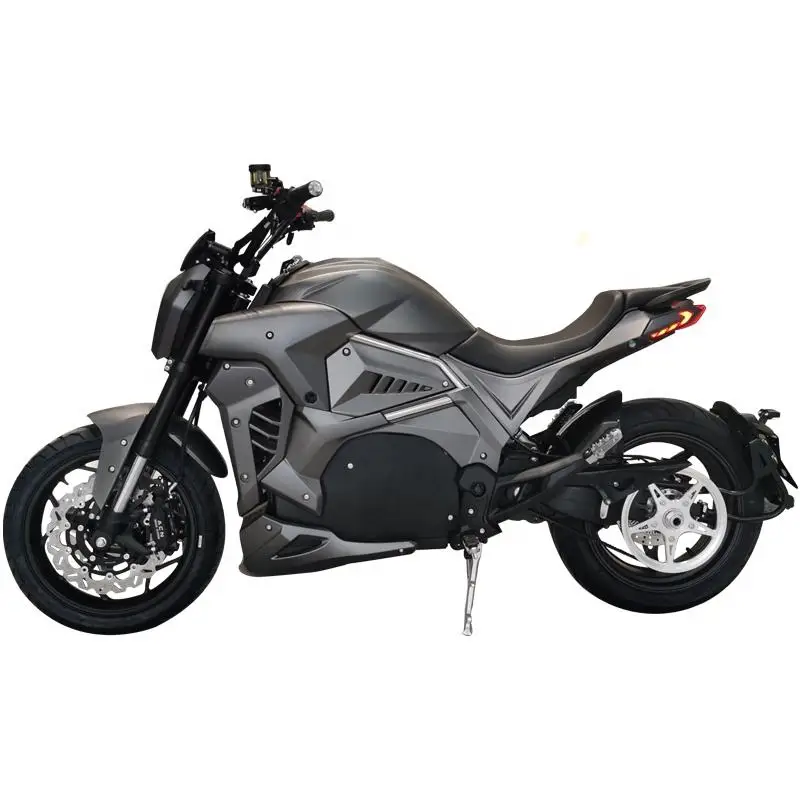 2024 motocicleta elétrica de corrida de alto desempenho 3000W de potência com bateria de lítio 72V 80A velocidades de até 90 km/h