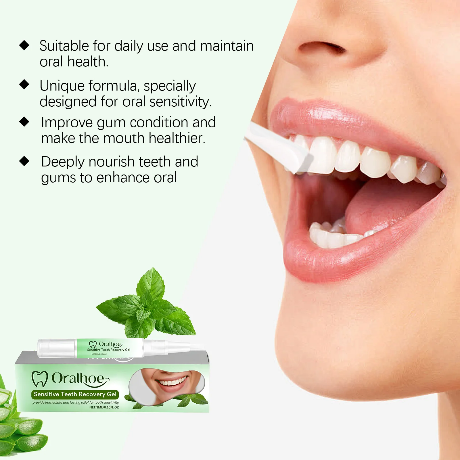 Rapid Repair Gum Care Gel Soothes Tooth Sensitivity Deep Cleaning Teeth Stains Dental Maintains Oral Clean Relieve Tooth Damage
