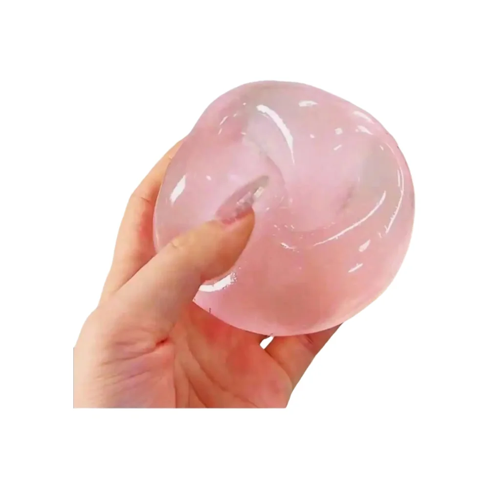 Formbarer Langsam Zurückfedernder Blauer Kokosnussöl-Handgemachter Quetschball, 6cm Runder Malz-Stressabbau-Quetschball