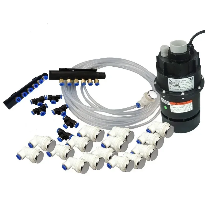 Bath Tub Bubbl System, 16pcs Air Jet with AP700 Air Blower and Jet Manifold ,hose for Spa Hot Tub and Whirpool