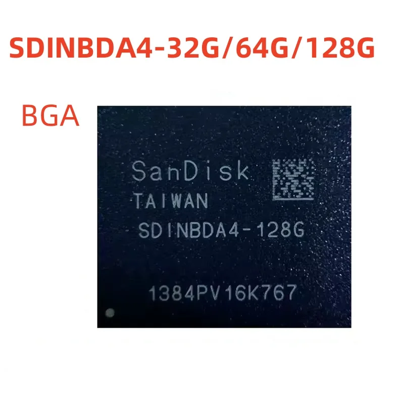 (1piece)New SDINBDA4-32G SDINBDA4-64G SDINBDA4-128G SDINBDA4 32G 64G 128G BGA EMMC IC Chipset