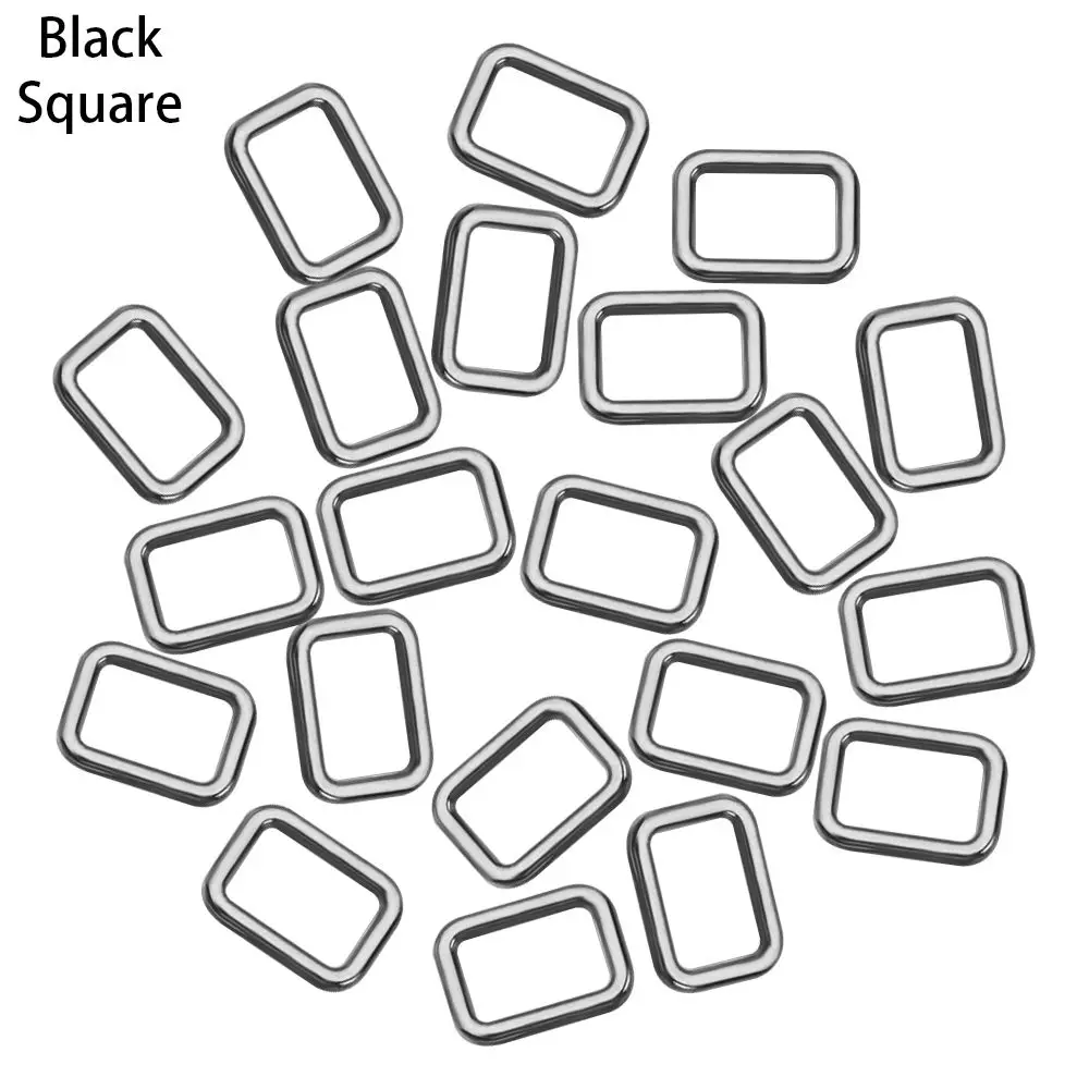 20pcs 4mm Tri-glide Accessories Square/Triangle Buttons Luggage Hardware  Bag Buckle Diy Dolls Bag