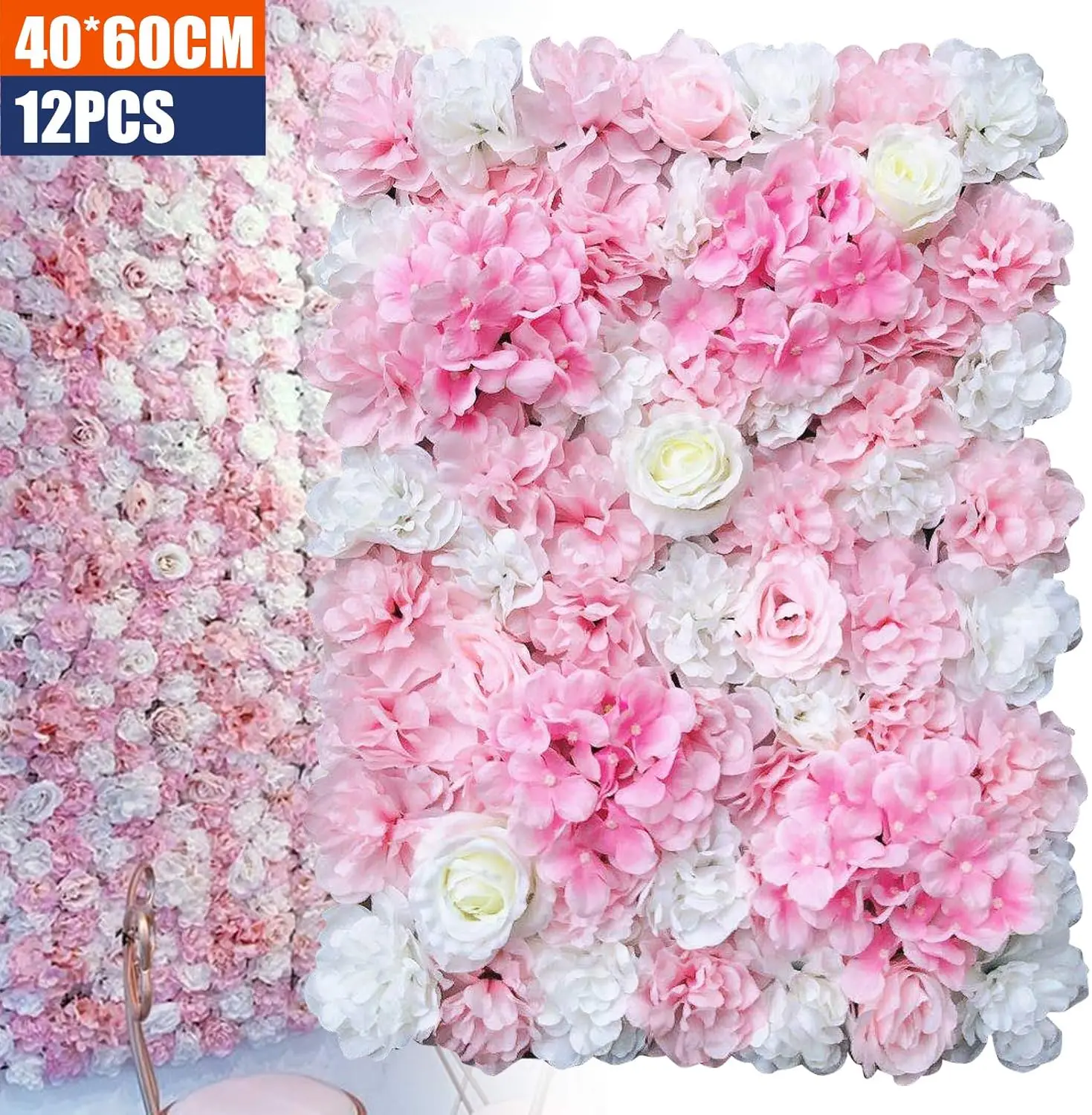 12 Pack Flower Wall Panels, 24