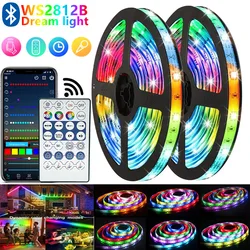 5V Magic RGB Flash Color Changing Ws2812b Horse Running Breathing Flowing Water Desktop Atmosphere LED Light Strip