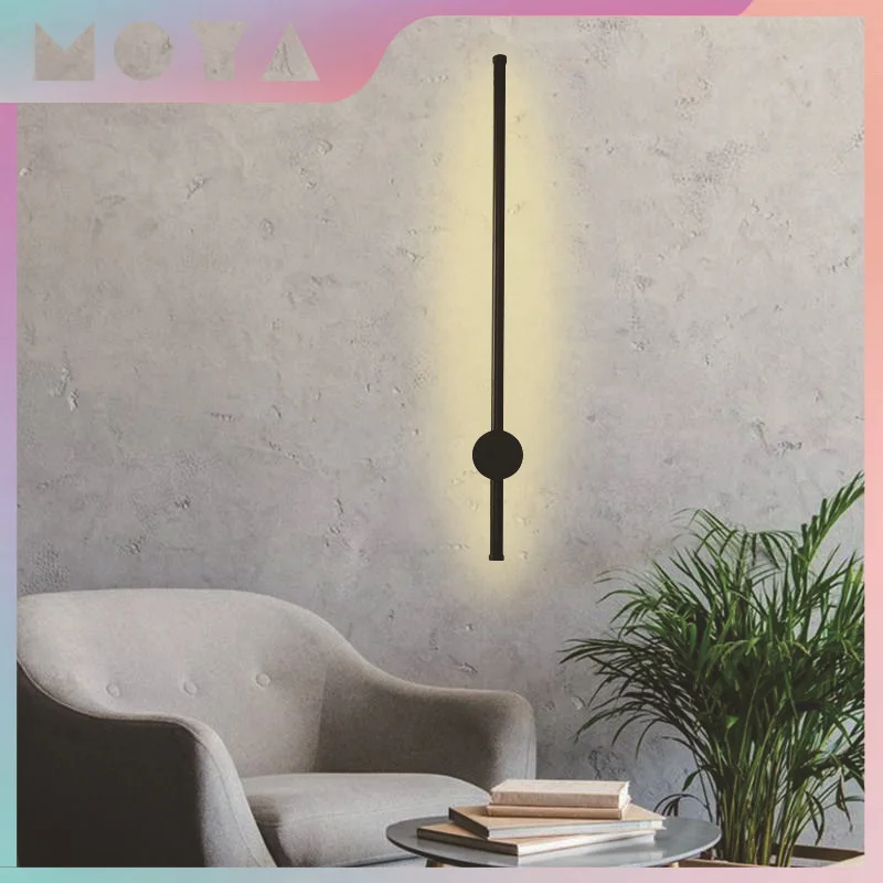 

Minimalist Wall Lamp, Bedroom Sword Lamp, Bedside Lamp Creative Led Long Rod-shaped Linear Lamp, Living Room Wall Mirror