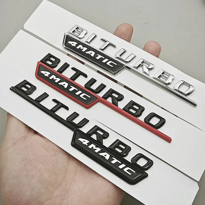 Logo TURBO 4MATIC Auto-Emblem Beidseitiges Kotflügel-Abzeichen Aufkleber für X247 C117 W117 GLE53 GLA45 A45 A35 CLA35 CLA45 – Detail 7