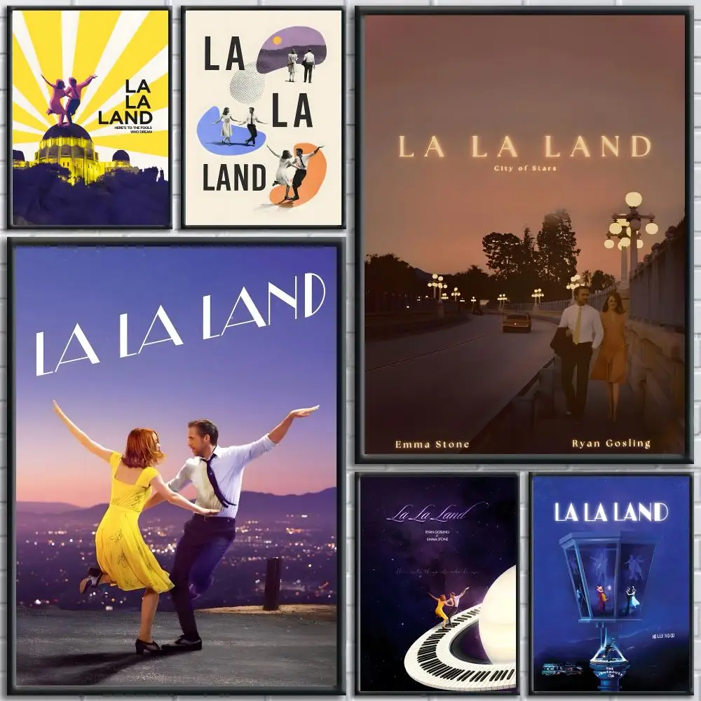 Movie L-La La Land Poster Trendy And Easy-to-Apply Wall Art Stickers For Home Decor And Dorm Room Walls