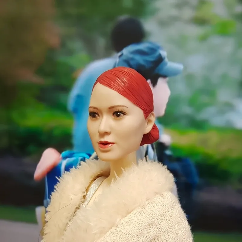 

1/6 Scale Soldier Pirate Female Agent Head Sculpt Beauty Head Carving Model for 12” Action Figures Body Accessories Collection