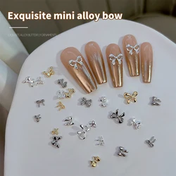 10pcs 3D Luxury Kawaii Bow Nail Art Charms Alloy Bow Tie Jewelry Nail Rhinestone Decoration DIY Accessories