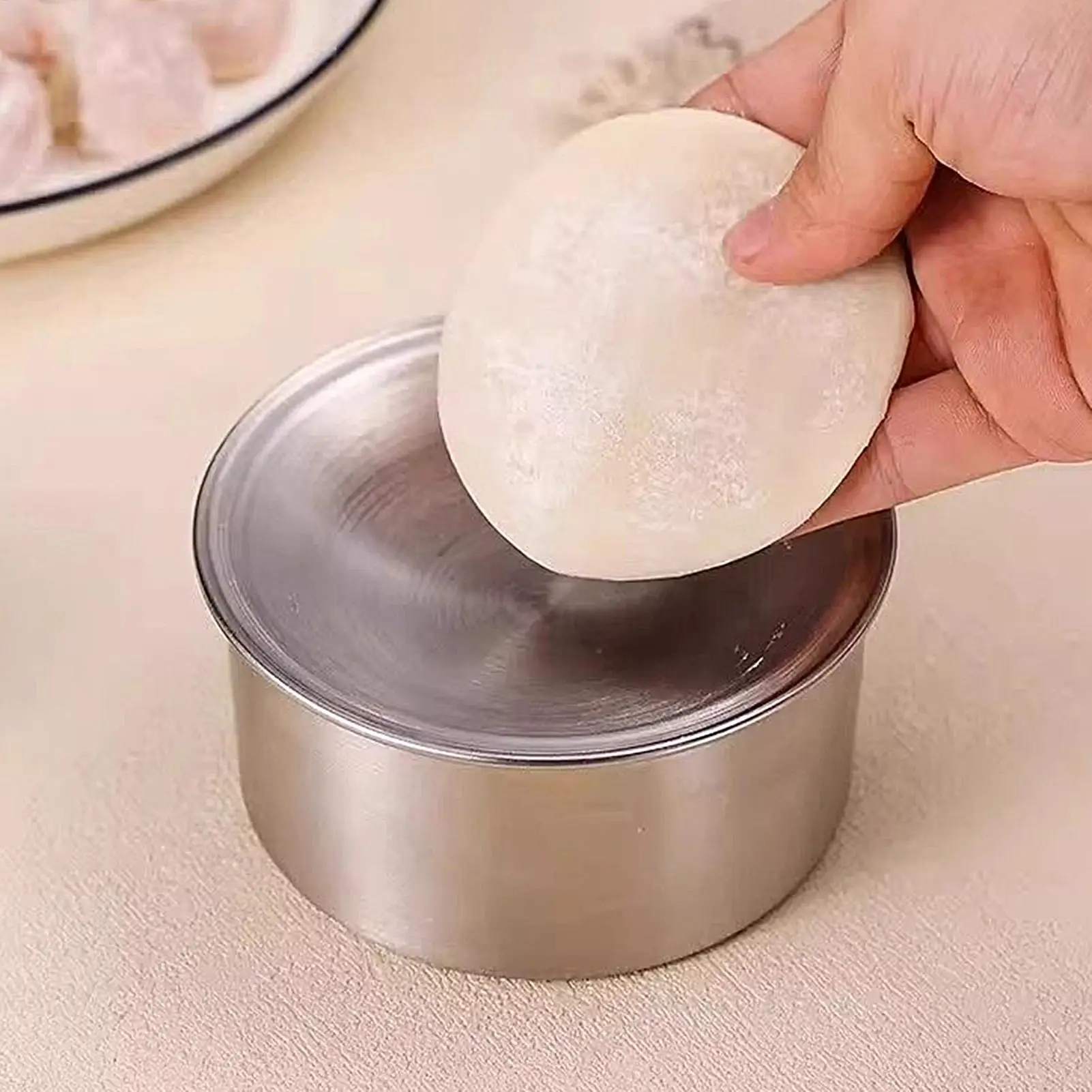 Manual Dumpling Wrapper Press Machine Dough Sheet Maker Tool for Homemade Gyoza Ravioli Empanada Pie Pasta Kitchen Baking - view 3