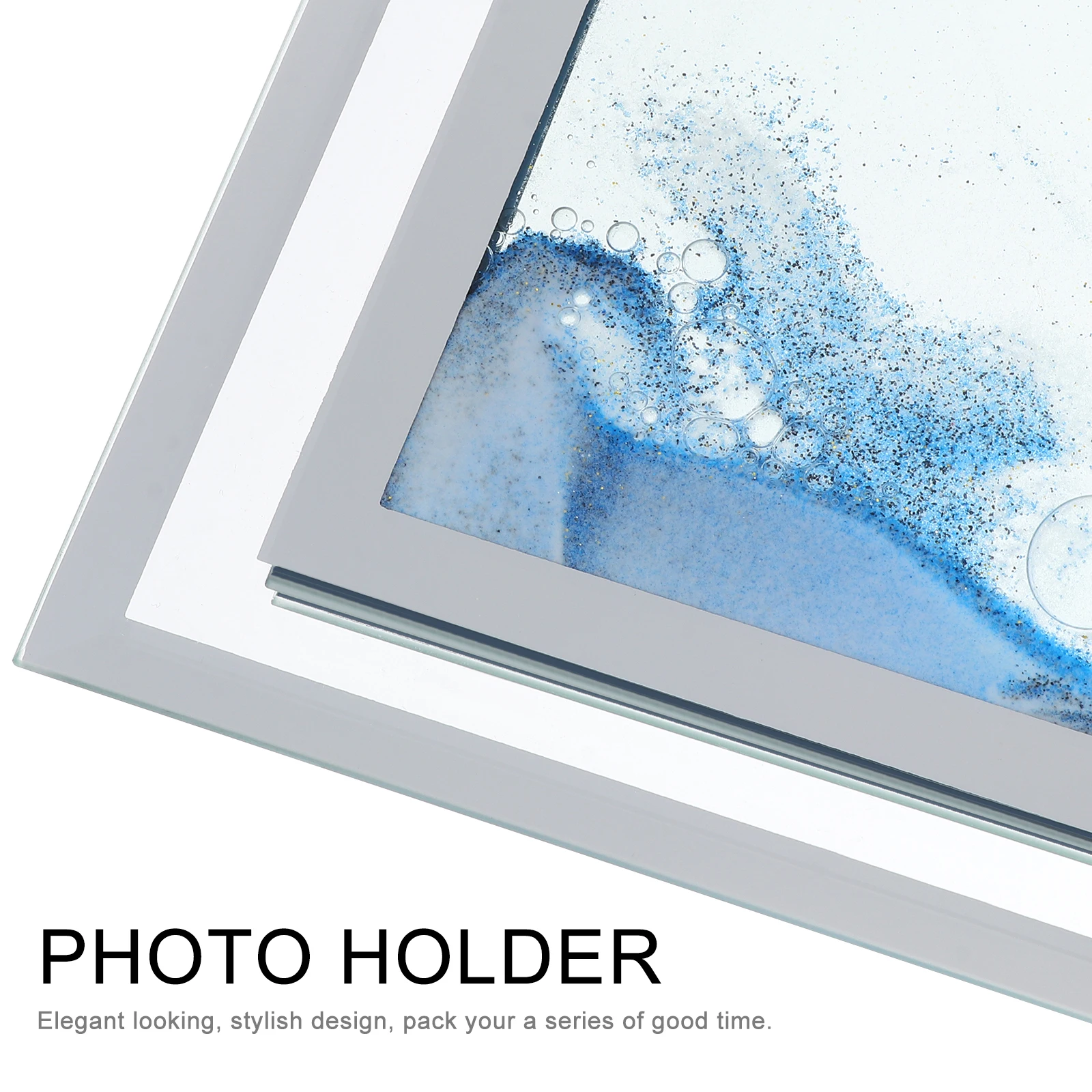 3D Quicksand Picture Decorative Glass Frame For Photos Certificates Creative Home Office Bedroom Decor High Grade