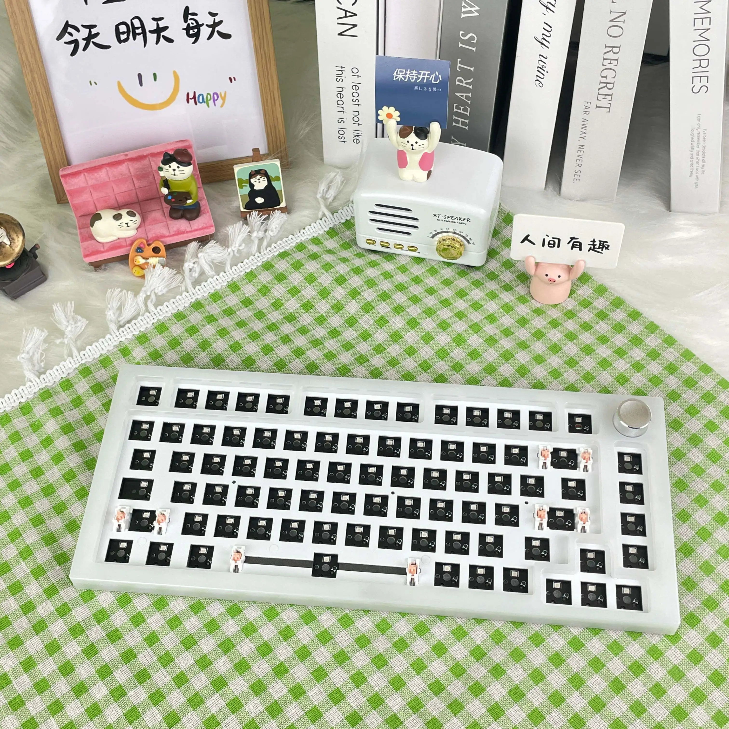 TY75 Keyboard Kit Customized RGB Hot Swap Wired Single Mode Three Mode Ergonomic Esports Gaming Mechanical Keyboard Accessories