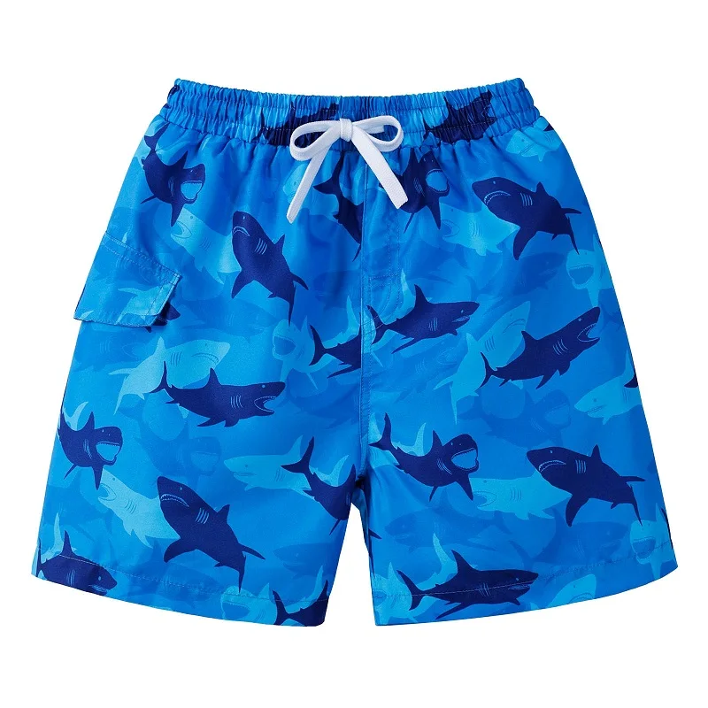 Hawaii Kids Swim Shorts Cute Swimsuit Swimming Trunks Quick Dry Summer Swimwear Boys Beach Shorts Surf Board Male Clothing Pant