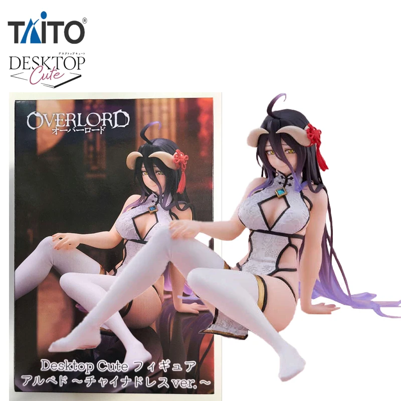

В наличии TAiTO Desktop Cute OVERLORD ‌ Albedo Cheongsam ПВХ 13 см аниме фигурки модель коллекция орнамент игрушка