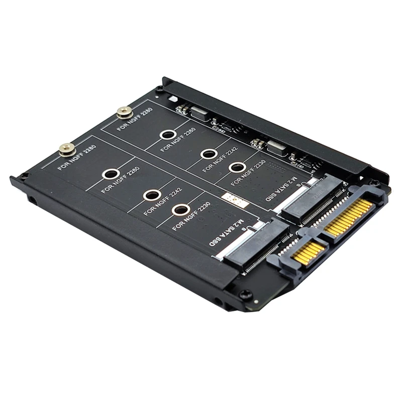 NGFF To SATA3 Adapter Card M2 KEY B-M SSD Adapter Card With Enclosure Socket M.2 SATA Adapter