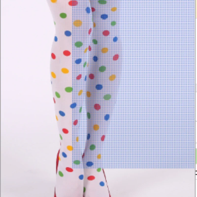 PESENAR A dress for holiday party over-the-knee socks Colorful polka dot white pantyhose Slim legs for Halloween party